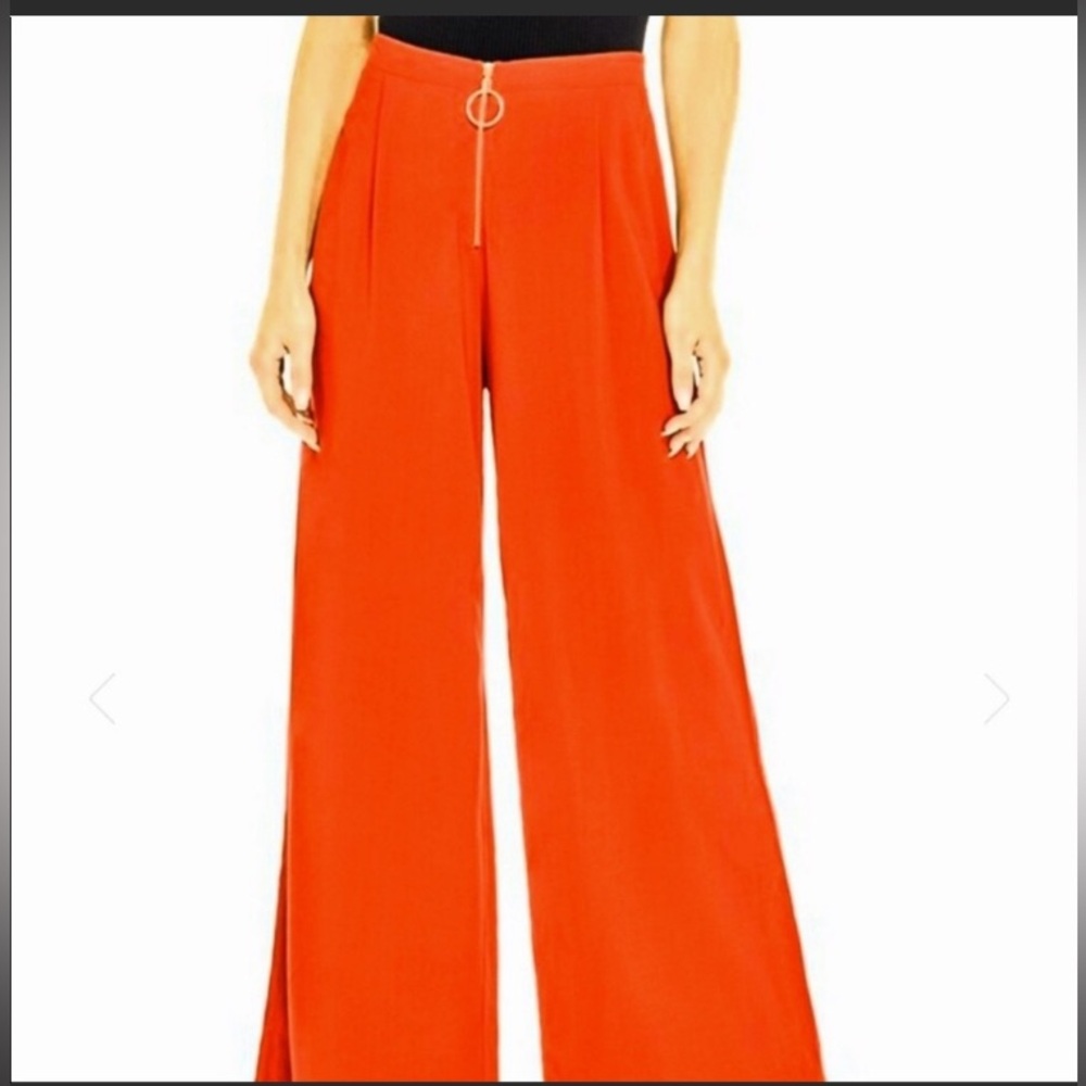 Guess Macie O ring orange/red Wide-Leg Palazzo Pants size XS